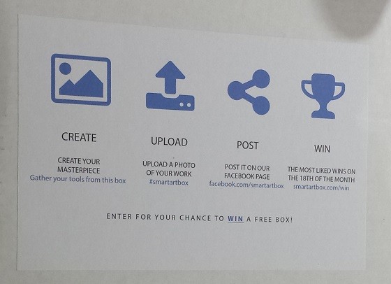 Smart Art Subscription Box Review August 2015 - contest