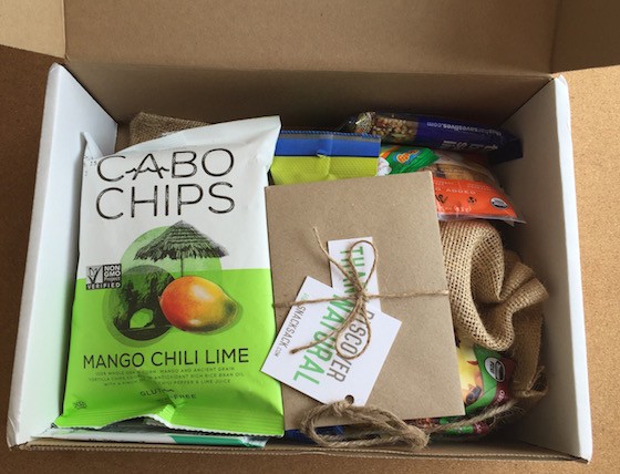 Snack Sack Subscription Box Review August 2015 - Inside