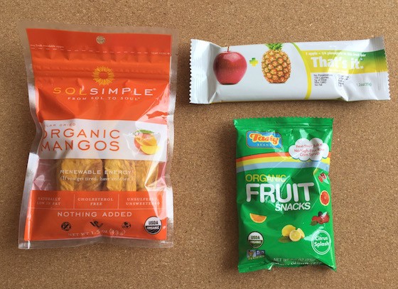 Snack Sack Subscription Box Review August 2015 - Mango