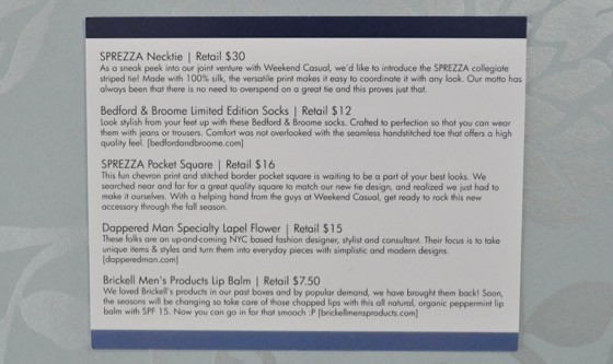 SprezzaBox Subscription Box Review + Coupon September 2015 - 4
