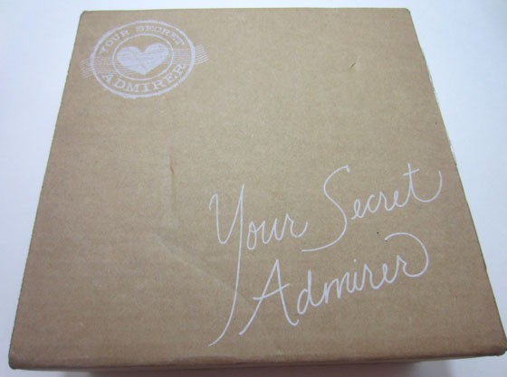 Your Secret Admirer Subscription Box Review August 2015 - box