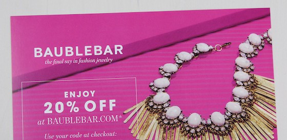GlossyBox Subscription Box Review + Coupon – September 2015 Bauble