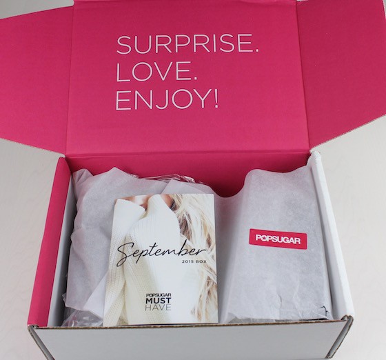 POPSUGAR Must Have Box September 2015 Review + Coupon Inside