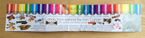 30 Days of Candy Subscription Box Review October 2015 - Card1