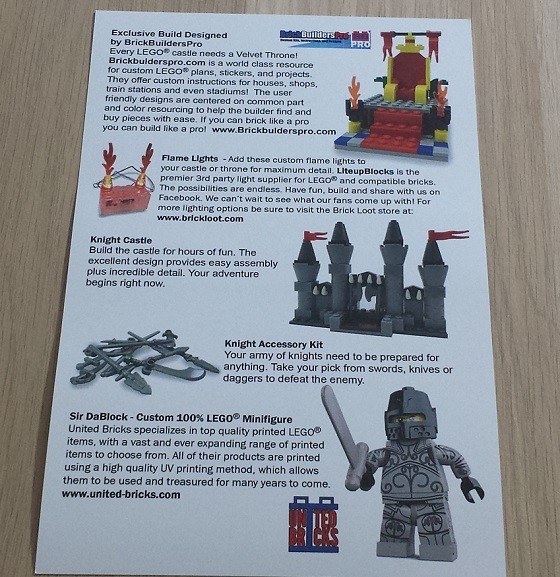 Brick Loot Subscription Box Review October 2015 - info