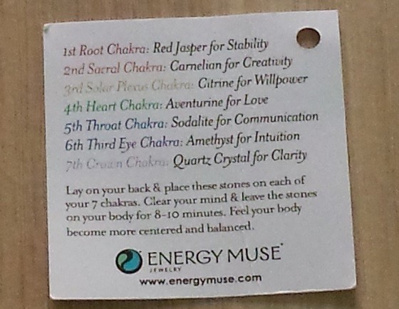 BuddhiBox Subscription Box Review October 2015 - chakra-instructions