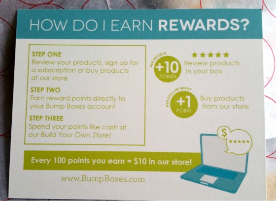 Bump Boxes Subscription Box Review & Coupon October 2015 - info 2