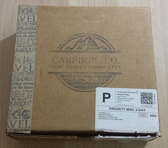 Campbox Company Subscription Box Review October 2015 - box