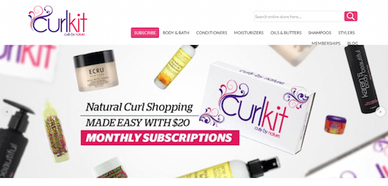 CurlKit Subscription Box Review September 2015 SCREEN SHOT1