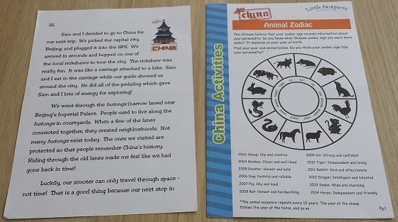 Little Passports Subscription Box Review October 2015 - letter-booklet