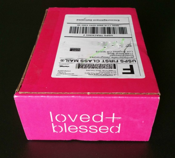 Loved + Blessed Subscription Box Review October 2015 - box