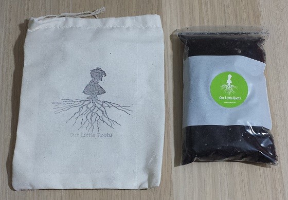 Our Little Roots Subscription Box Review September 2015 - bag-soil