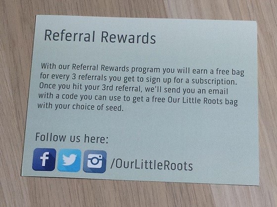 Our Little Roots Subscription Box Review September 2015 - referral-program