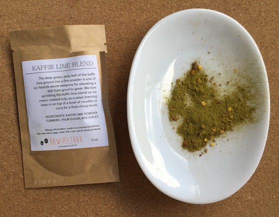 RawSpiceBar Subscription Box Review October 2015 - Kaffir