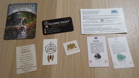 Sapphire Soul Subscription Box Review October 2015 - extras
