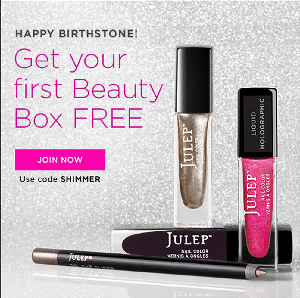 Julep Maven October 2015 Birthstone Free Welcome Box!