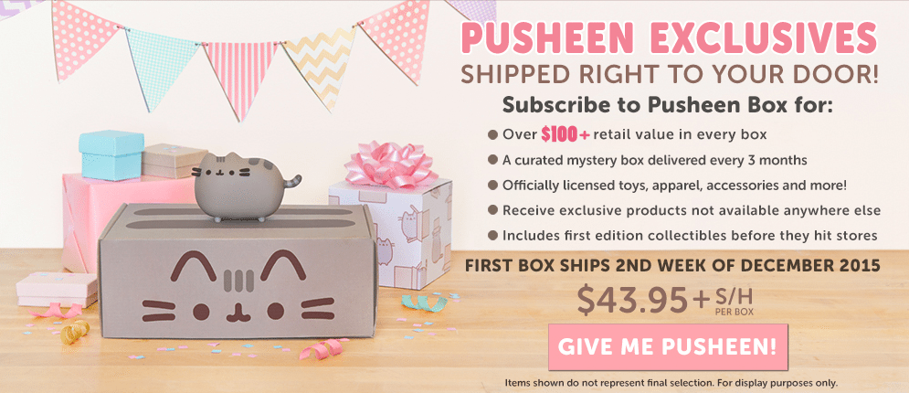 Pusheen Box Winter 2015 Box Reveal!