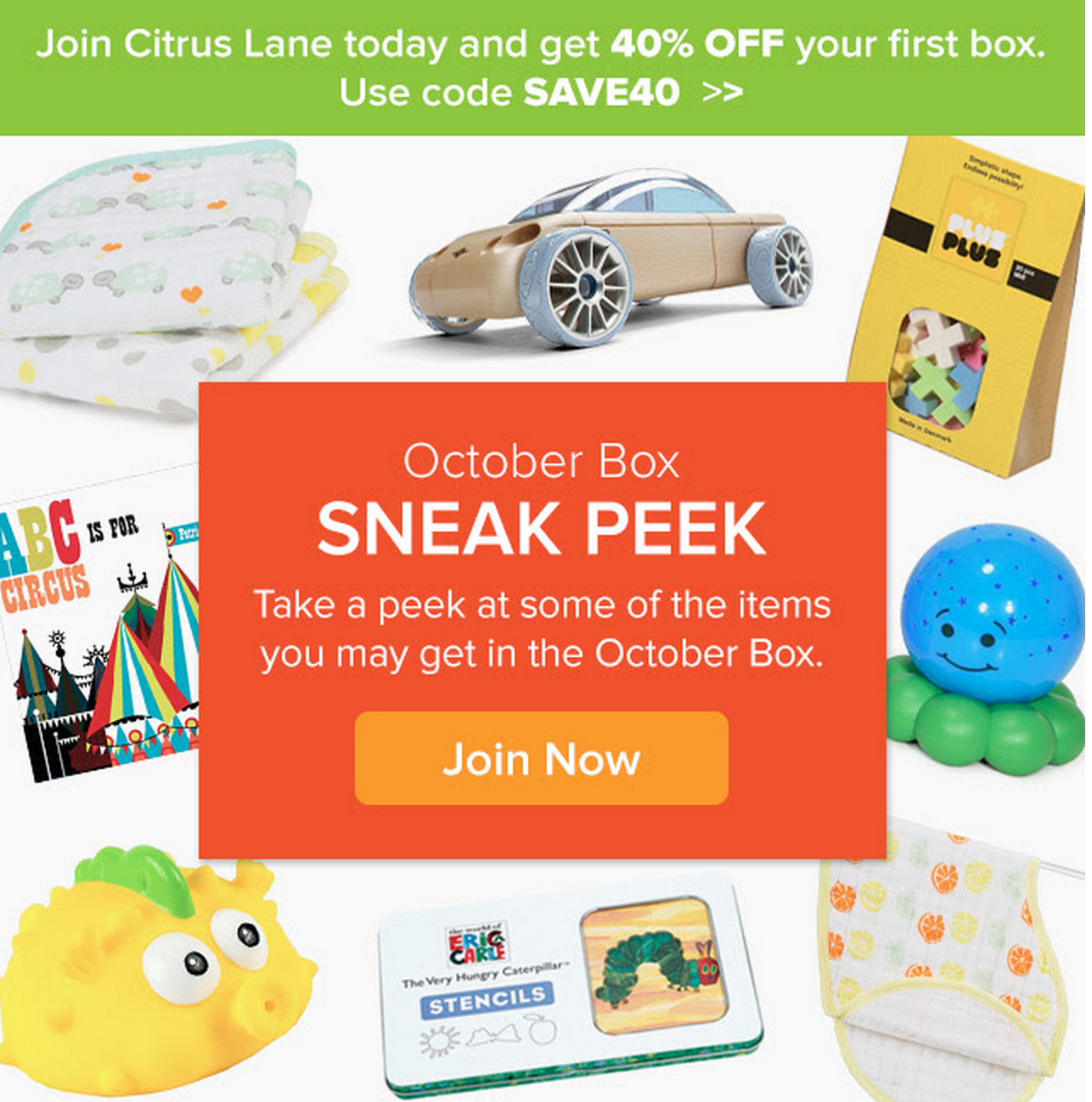 Citrus Lane October 2015 Box Spoilers + Coupon Code