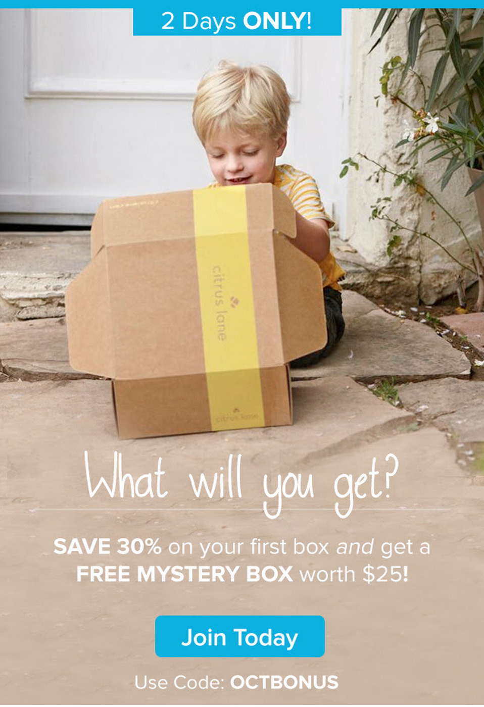 2 Days Only – Free Mystery Box + 30% Off Citrus Lane!