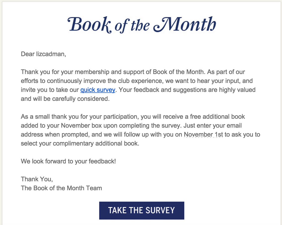 book of the month club
