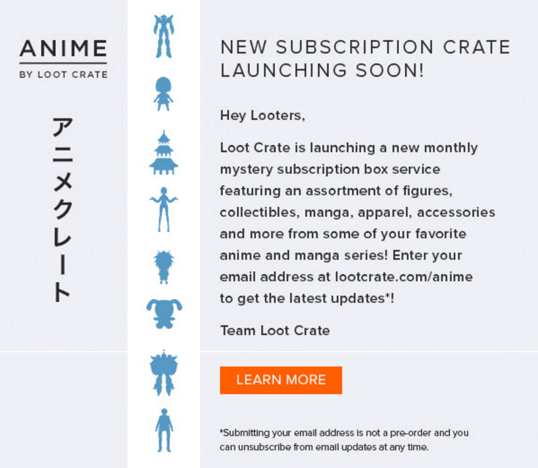 anime figure crate