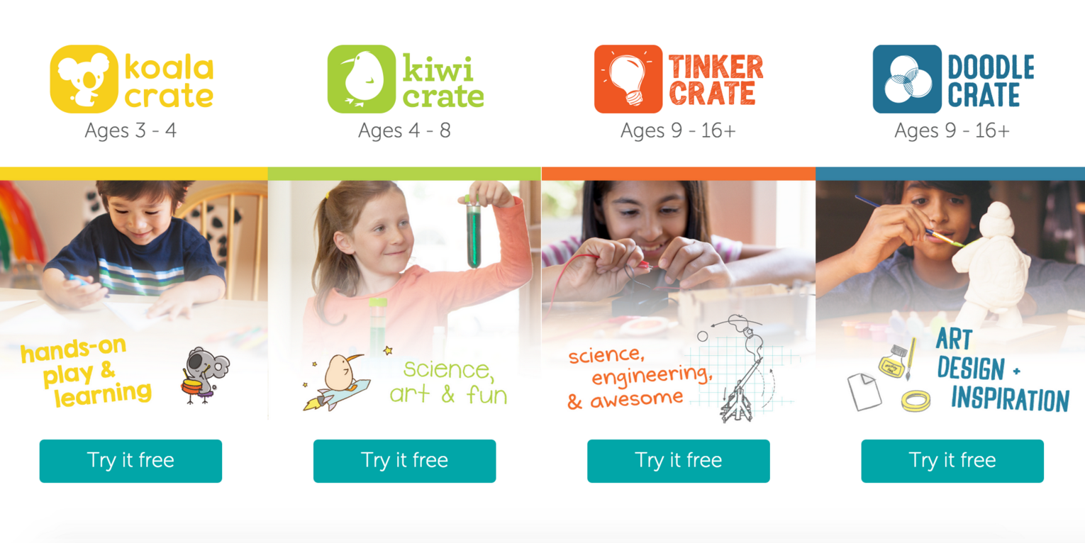 Last Day! First Month Free for Any Kiwi Crate Subscription!