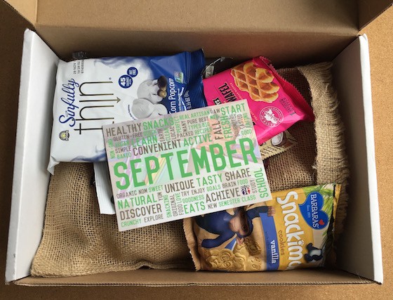 Snack Sack Subscription Box Review September 2015 - Inside