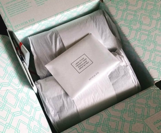 Stitch Fix Review October 2015 - packaging