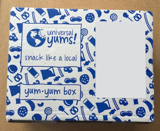 Universal Yums Subscription Box Review September 2015 - Box