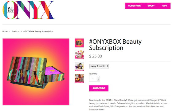 We Are Onyx Beauty Box Subscription Box Review September 2015 SCREENSHOT2