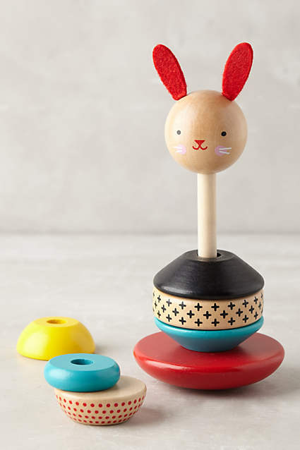 Stacking Wooden Rabbit