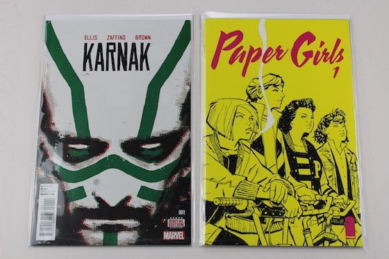 Blindbox Comics Subscription Box Review November 2015 - karnak and paper girls