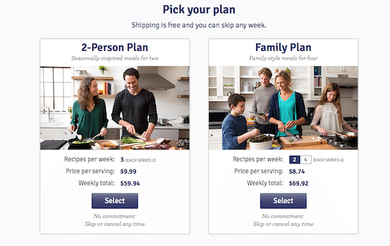 Blue Apron Subscription Box Review October 2015 - SignUp