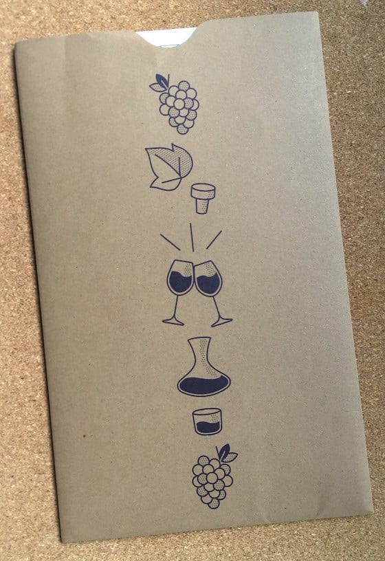 Blue Apron Wine Subscription Box Review October 2015 - Sleeve