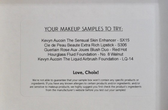 Choix Subscription Box Review November 2015 - 8