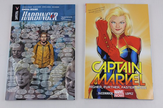 Comic Bento Subscription Box Review October 2015 - Cartain Marvel and Harbinger