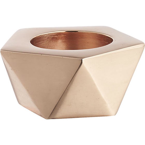 Gami Rose Gold Candle Holder