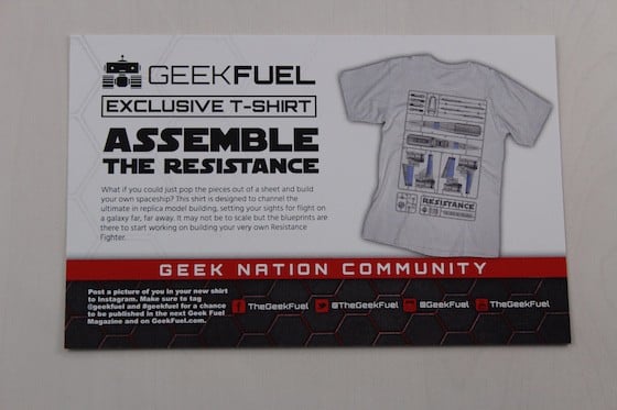 Geek Fuel Subscription Box Review + Coupon November 2015 - card