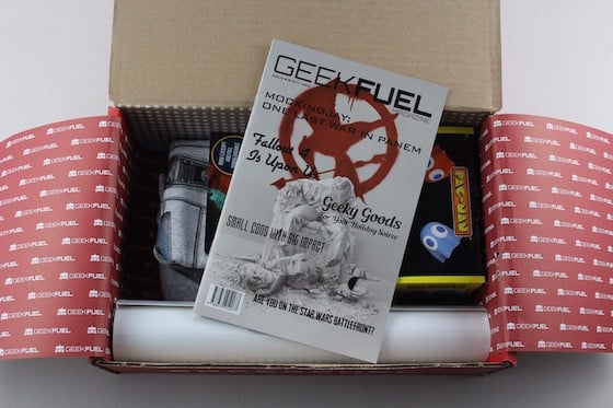 Geek Fuel Subscription Box Review + Coupon November 2015 - inside