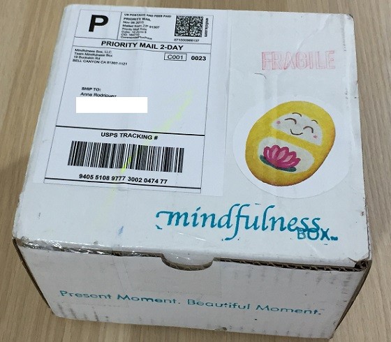 Mindfulness Box Subscription Box Review November 2015 - box