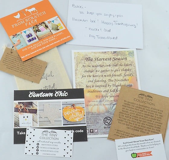 My Texas Market Monthly Subscription Box Review + Coupon November 2015 - 3