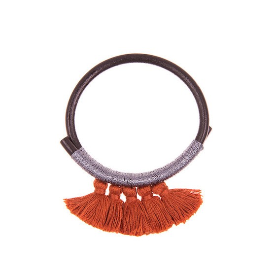Nima Leather Tassel Bracelet