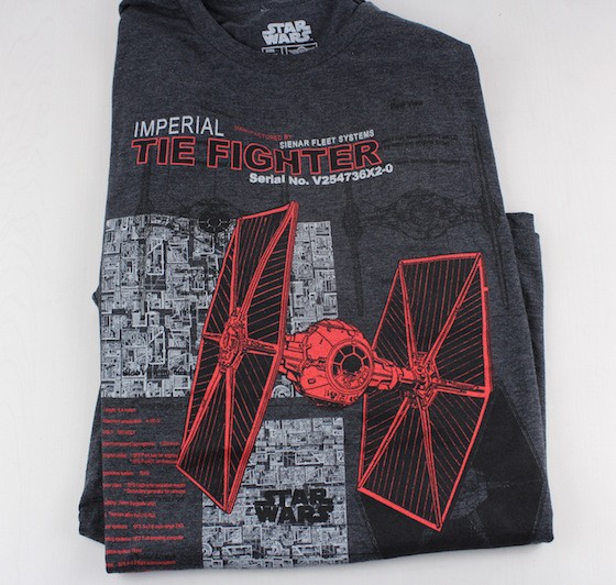 Powered Geek Box Subscription Box Review October 2015 - Tie Fighter Shirt