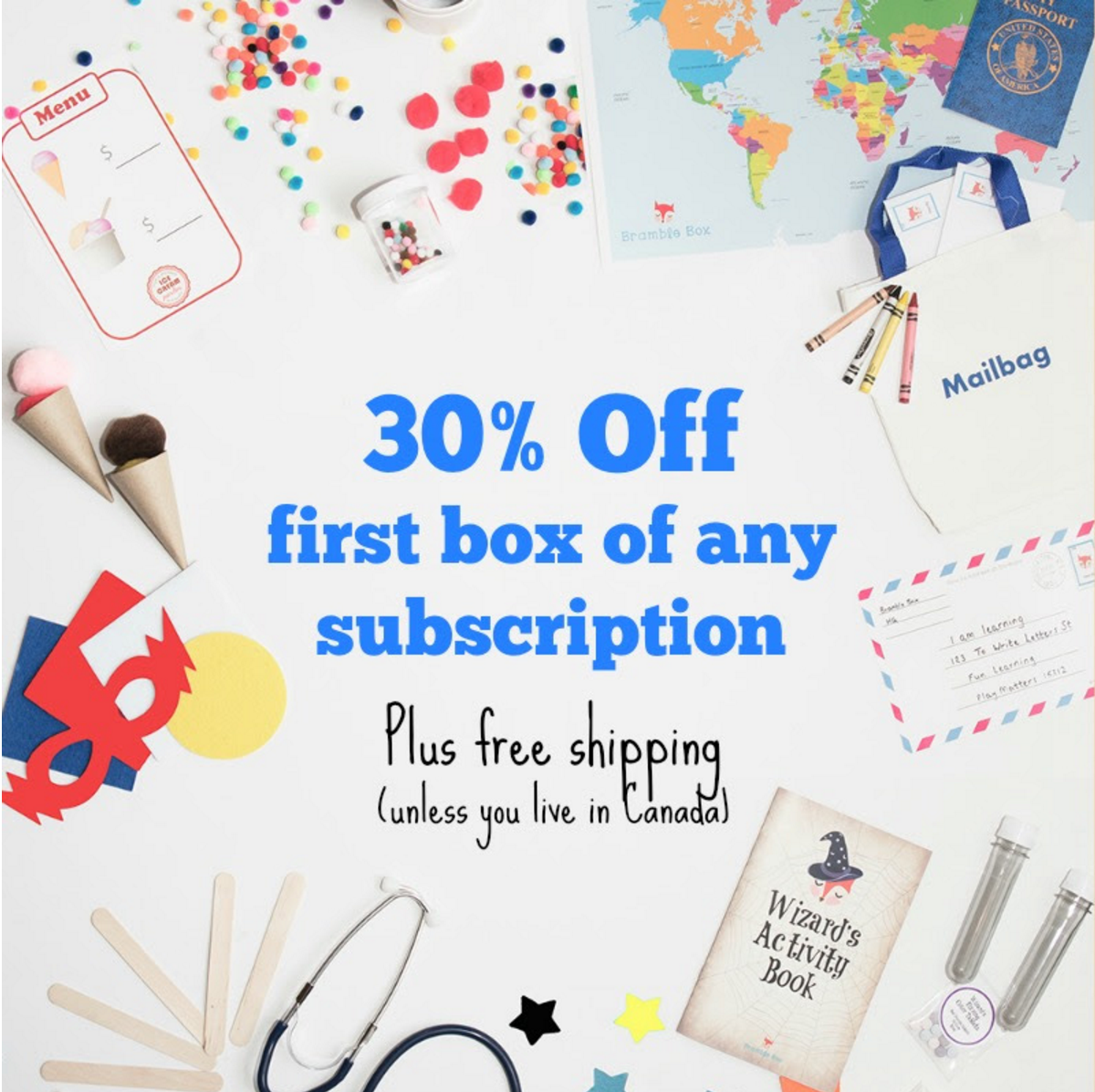 30% Off Your First Month of Bramble Box Props