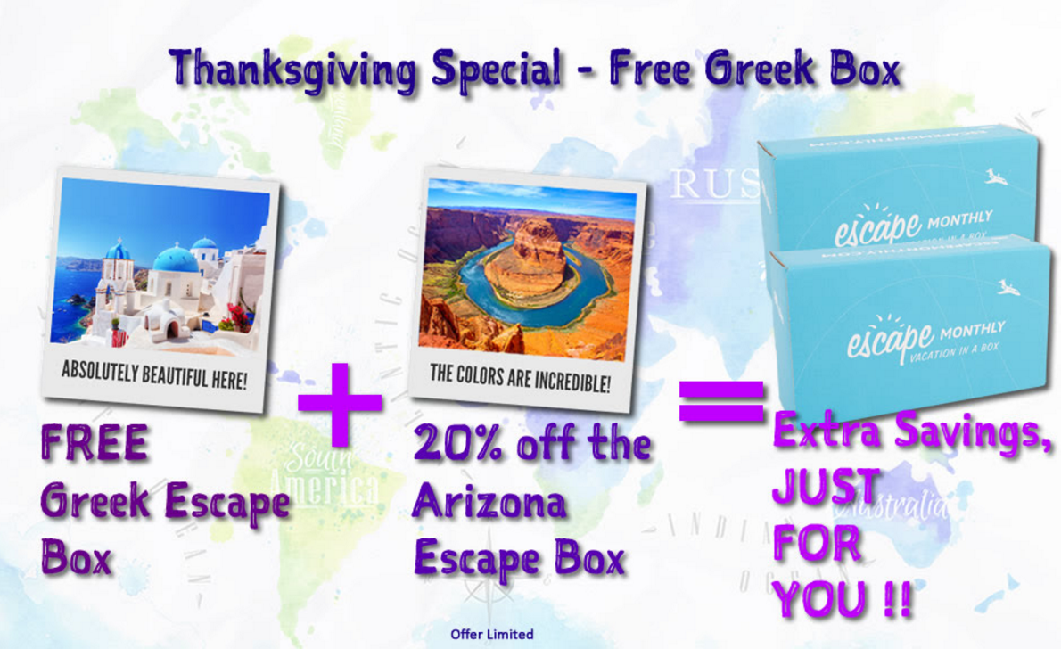 Free Box + 20% Off For Life w/ Escape Monthly Subscription!