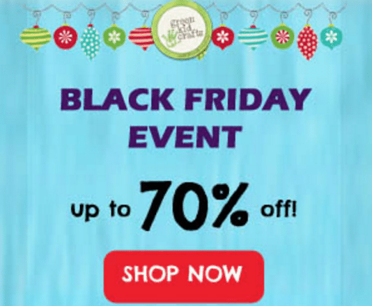 Green Kid Crafts Black Friday Sale - 70% Off!