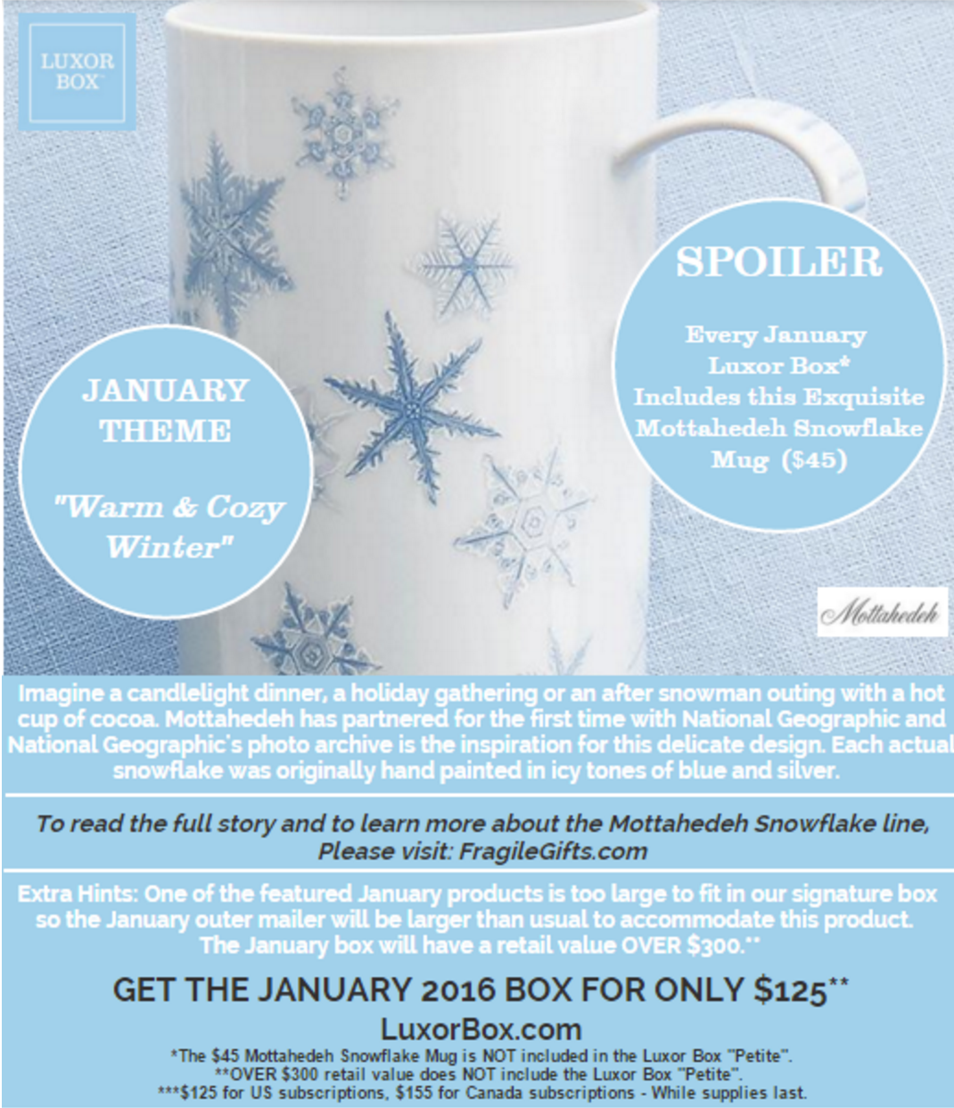 Luxor Box January Spoiler