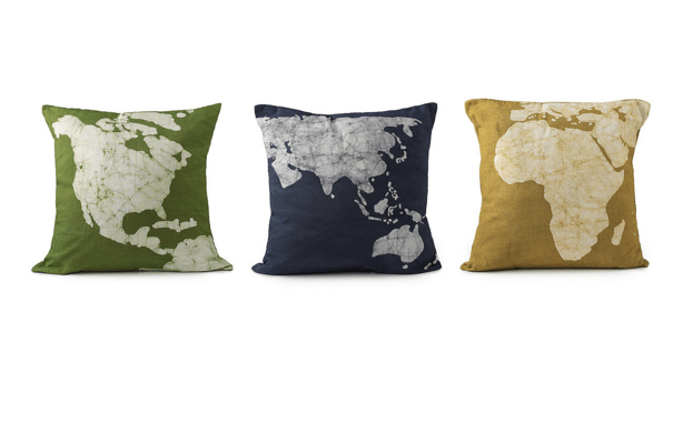 Continent Pillows - Set of 3