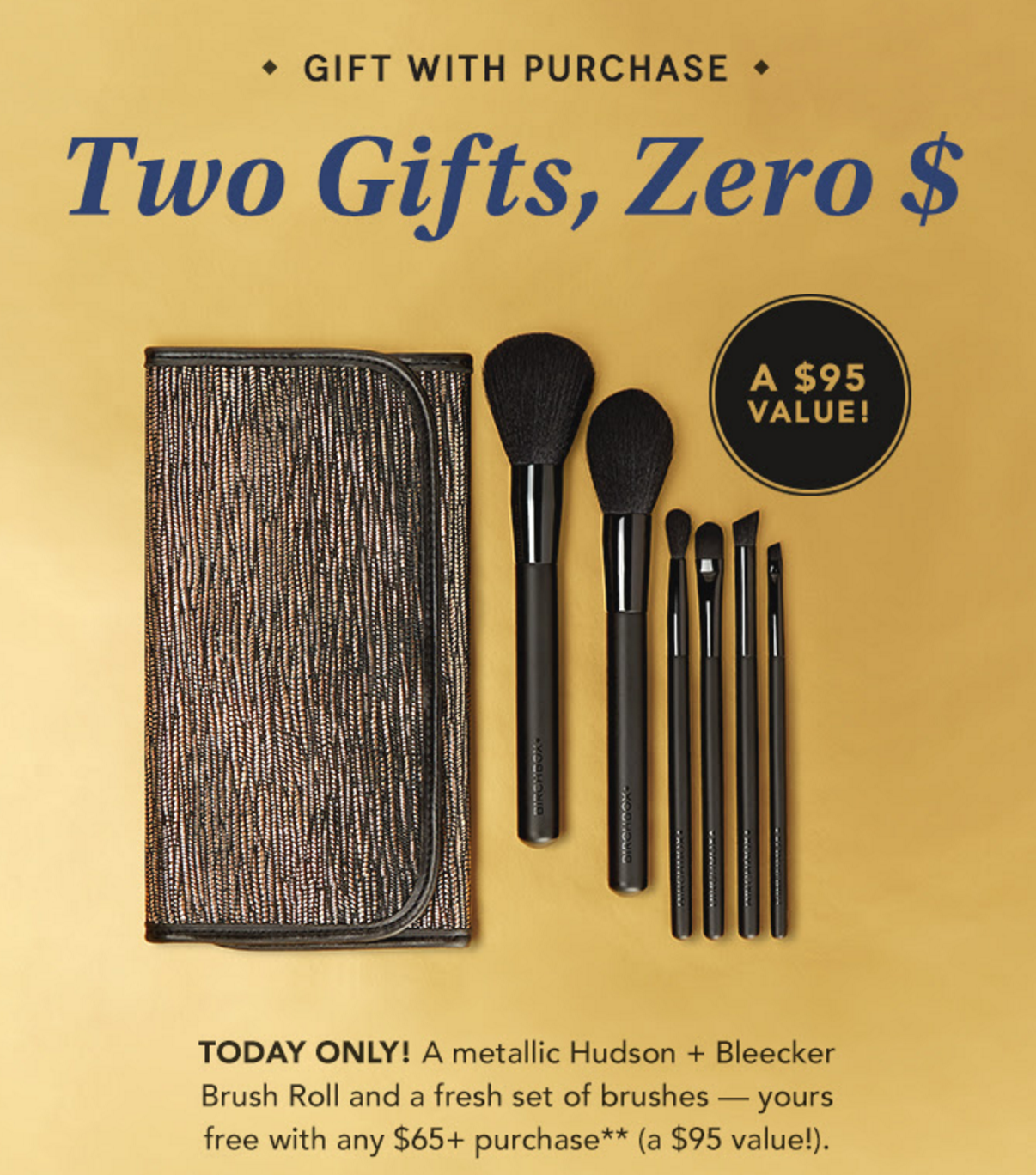 Today Only - Free $95 Value Brush Set with Birchbox purchase!