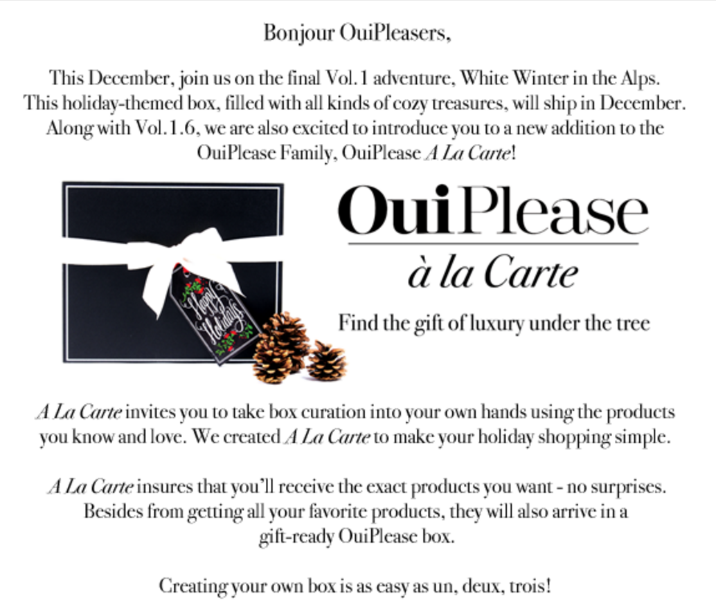 Oui Please Limited Edition Boxes Black Friday Deal – 15% Off!